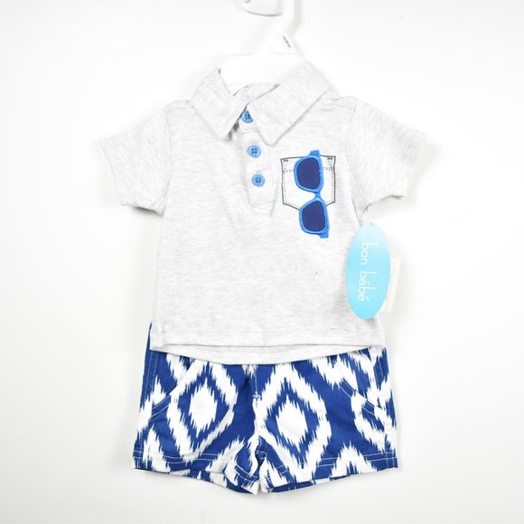 NEW WITH TAGS Polo shirt and short set - Picture 1 of 7